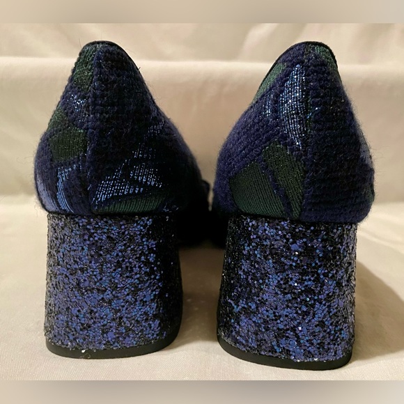 J.Crew Celia Jacquard Glitter Heel Pump K0447 - Picture 3 of 9